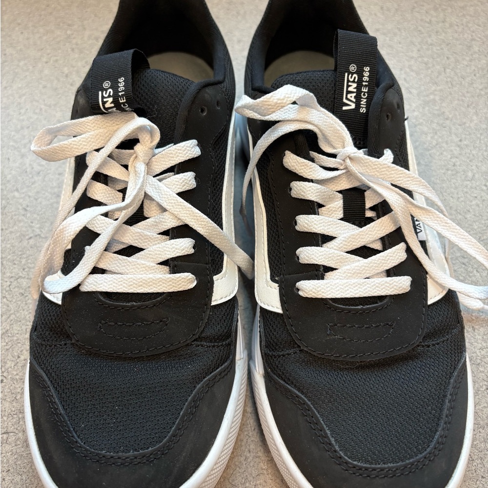 Vans Women's Black and White Sneakers